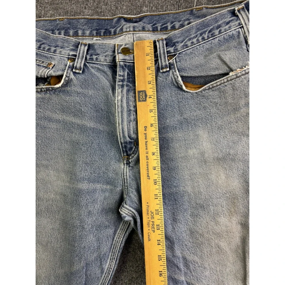Carhartt Jeans Mens 36x30 Light‎ Blue Relaxed Fit Straight Leg Workwear Denim
